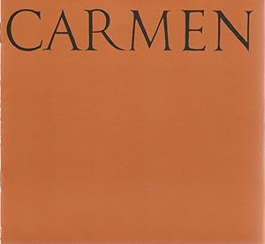 Bild des Verkufers fr Programmheft Georges Bizet CARMEN 4. Mai 1978 zum Verkauf von Programmhefte24 Schauspiel und Musiktheater der letzten 150 Jahre