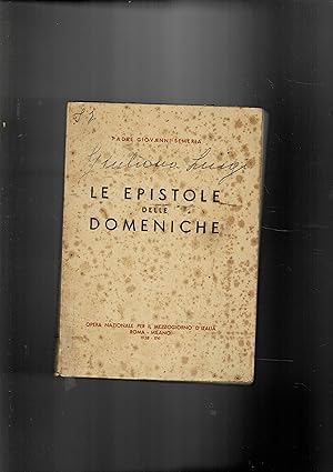 Imagen del vendedor de Le epistole delle domeniche. a la venta por Libreria Gull