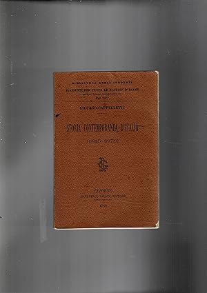 Bild des Verkufers fr Storia conteporanea d'Italia 1815-1878. manuale per studenti. zum Verkauf von Libreria Gull
