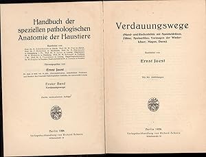 Bild des Verkufers fr Band 1 Verdauungswege;Handbuch der speziellen pathologischen Anatomie der Haustiere, herausgeggeben von Walter Frei zum Verkauf von Antiquariat Kastanienhof