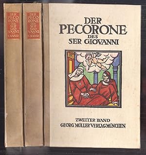 Imagen del vendedor de Die Fnfzig Novellen des Pecorone. a la venta por Antiquariat Burgverlag