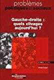 Bild des Verkufers fr Gauche-droite : quels clivages aujourd'hui? (n.958 mars 2009) zum Verkauf von RECYCLIVRE