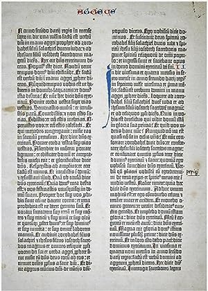 Seller image for Gutenberg Bible; First Edition, 1455: The Complete Book of Haggai. for sale by Crawford Sterling Rare Books and Manuscripts