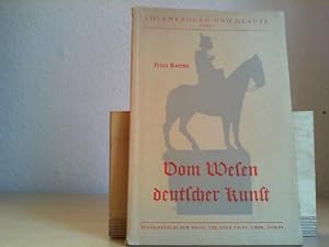 Bild des Verkufers fr Vom Wesen deutscher Kunst. (= Volkwerdung und Glaube, Bd. 9) zum Verkauf von Antiquariat im Schloss