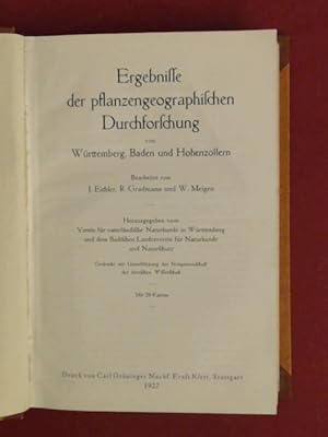 Ergebnisse der pflanzengeographischen Durchforschung von Württemberg, Baden und Hohenzollern. Her...
