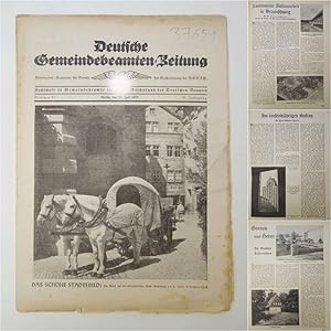 Seller image for Deutsche Gemeindebeamten-Zeitung. Fachschaft 13 Gemeindebeamte im Reichsbund der Deutschen Beamten. 41. Jahrgang, Nr. 15, 25. Juli 1937 * B e r n h a r d - R u s t - H o c h s c h u l e fr Lehrerbildung in Braunschweig / D r e s d n e r J a h r e s s c h a u 1 9 3 7 for sale by Galerie fr gegenstndliche Kunst