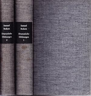 Image du vendeur pour Dramatische Dichtungen. Bd.1: Franzsische Originalfassungen. Deutsche bertragung von Elmar Tophoven. Englische bertragung von Samuel Beckett; Bd.2: Englische Originalfassungen. Deutsche bertragung von Erika und Elmar Tophoven. Franzsische bertragung von Samuel Beckett. mis en vente par Antiquariat Krikl