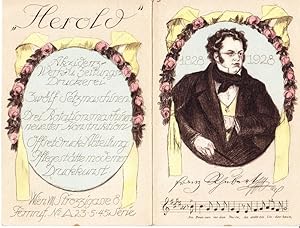 1828 1928 Franz Schubert.