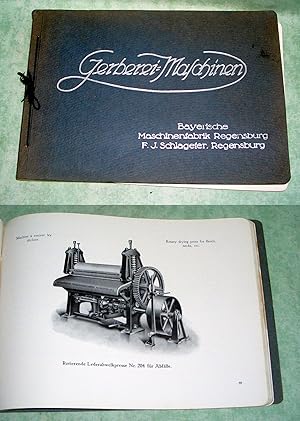 Maschinen für Gerbereien und Lederfabriken.