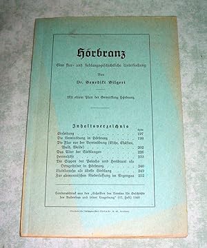 Seller image for Hrbranz. Ene flur- und siedlungsgeschichtliche Untersuchung. for sale by Antiquariat  Lwenstein