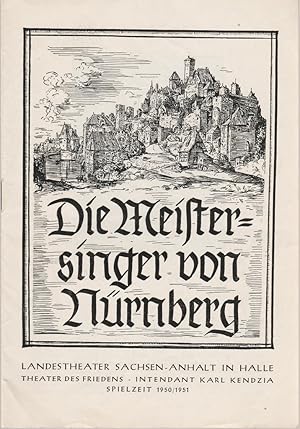 Seller image for Programmheft Richard Wagner DIE MEISTERSINGER VON NRNBERG Spielzeit 1950 / 51 Theater des Friedens for sale by Programmhefte24 Schauspiel und Musiktheater der letzten 150 Jahre