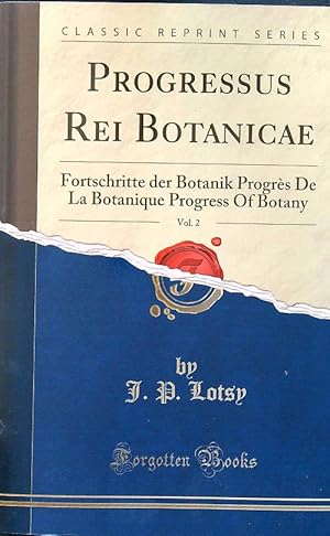 Bild des Verkufers fr Progressus Rei Botanicae, Vol. 2 zum Verkauf von Librodifaccia