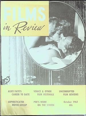 Films in Review October 1961 Mary Peach and Peter Finch in "No Love for Johnnie"