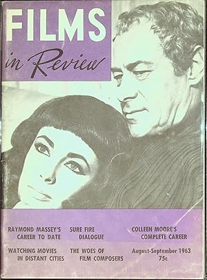Films in Review August-September1963 Elizabeth Taylor and Rex Harrison in "Cleopatra"