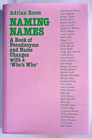 Seller image for Naming Names - Stories of Pseudonyms and Name Changes, with a Who's Who for sale by The Book House  (PBFA)