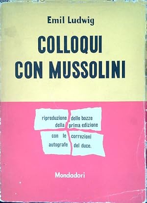 Colloqui con Mussolini