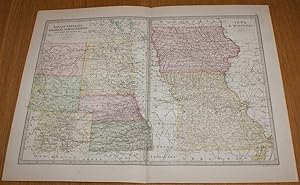 Map of Kansas, Nebraska, Colorado, Dakota, Wyoming, Iowa and Missouri - Sheet 73 (part of USA) Di...