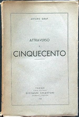 Immagine del venditore per Attraverso il cinquecento venduto da Librodifaccia