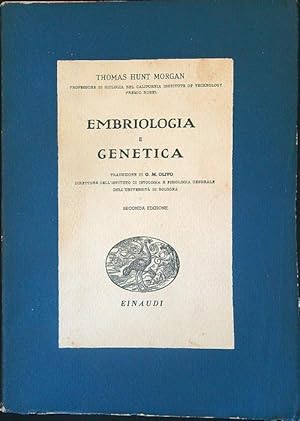 Bild des Verkufers fr Embriologia e genetica zum Verkauf von Librodifaccia