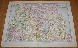 Map of England & Wales (Section 2) covering Cheshire, Lincolnshire, Derbyshire, Nottinghamshire, ...