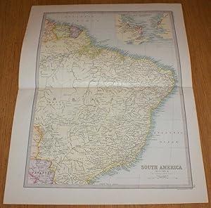 Map of South America (Section 2) covering large parts of Brazil, Dutch Guiana and French Guiana i...