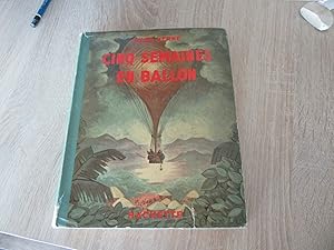 CINQ SEMAINES EN BALLON 1943 JULES VERNE ILLUSTRE PAR COLLOT BON ETAT