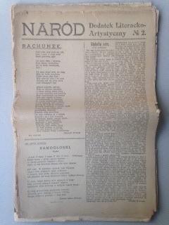 Bild des Verkufers fr NAROD - Dadatek Literacko-Artystyczny. Nos. 2  19. Skamander - Varsovie, 1920-21. zum Verkauf von Le Grand Verre