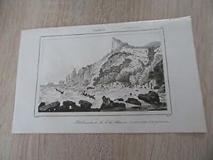 POLYNESIE DEBARCADAIRE ILE PITCAIRU GRAVURE ORIGINALE 1872