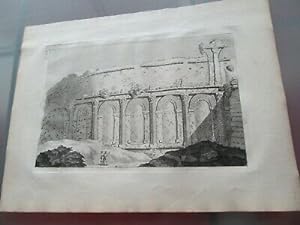 GRANDE GRAVURE 1739 ITALIE AMPHITHEATRE CASTRENSE ROME ROM OVERBEKE 18èm siècle