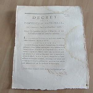 DECRET CONVENTION NATIONALE 1793 vente des domaines nationaux