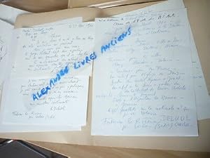 André DELUOL (1909-2003) SCULPTEUR 4 DOCUMENTS AUTOGRAPHES