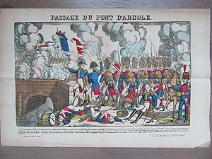 GRANDE IMAGE EPINAL 1880 NAPOLEON PASSAGE DU PONT D'ARCOLE NOVEMBRE 1796