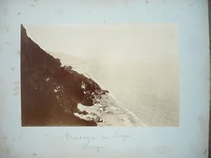 PHOTO ORIGINALE ALGÉRIE 1880 MONTAGNE DES SINGES VILLE DE BOUGIE