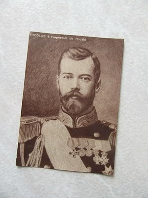 GRAVURE ANCIENNE NICOLAS II EMPEREUR DE RUSSIE 1900