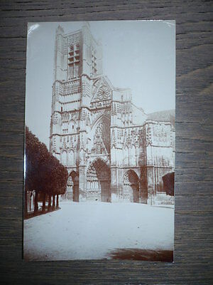 PHOTO ANCIENNE VERS 1900 CATHEDRALE SAINT ETIENNE AUXERRE