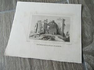 GRAVURE ORIGINALE 1880 CHATEAU DE LA HAYE DU PUITS