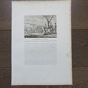 GRAVURE 1830 NAPOLEON TROUPES FRANCAISES AU CHÂTEAU DE SCHOENBRUNN 15 NOV.1805