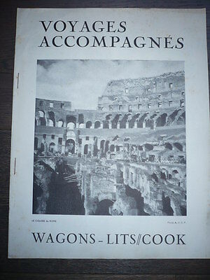 BROCHURE PUBLICITAIRE VOYAGES XXème VOYAGES ACCOMPAGNES WAGONS-LITS COOK