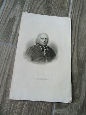 GRAVURE ORIGINALE 1880 JEAN SEBASTIEN DE BARRAL