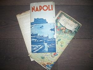 DÉPLIANT PUBLICITAIRE DÉBUT XXème ITALIE NAPLES NAPOLI CARTE