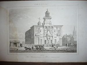 GRAVURE 19ème SIÈCLE LA SAMARITAINE A PARIS DÉMOLIE EN 1813