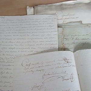 FOUCHER D'OBSONVILLE 11 documents 18ème siècle VOYAGEUR NATURALISTE