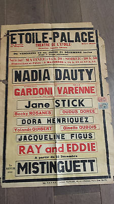 AFFICHE MISTINGUETT 1939 NADIA DAUTY JANE STICK