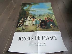 AFFICHE FRANCE MUSEE DE VALENCIENNES 1950