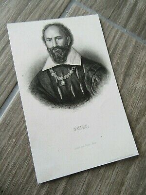 GRAVURE ORIGINALE 1880 SULLY