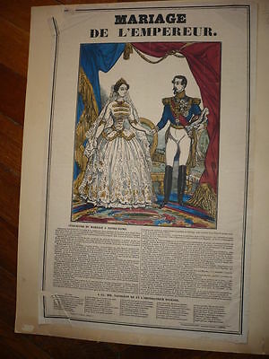 GRAVURE NAPOLEON 1810 MARIAGE DE L'EMPEREUR