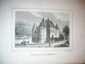 GRAVURE 19ème SIÈCLE CHÂTEAU DE CAMBLIN