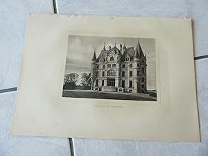 CHATEAU DE BON HOTEL LIGNY-LE-RIBAULT GRAVURE ORIGINALE 1880