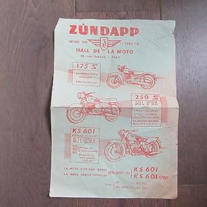 PUBLICITE 1957 POUR LES MOTOS ZUNDAPP