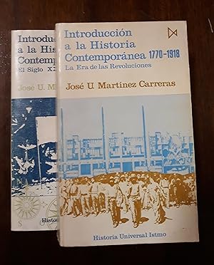 Bild des Verkufers fr Introduccion a la Historia Contemporanea - 2 Tomos zum Verkauf von Domiduca Libreros
